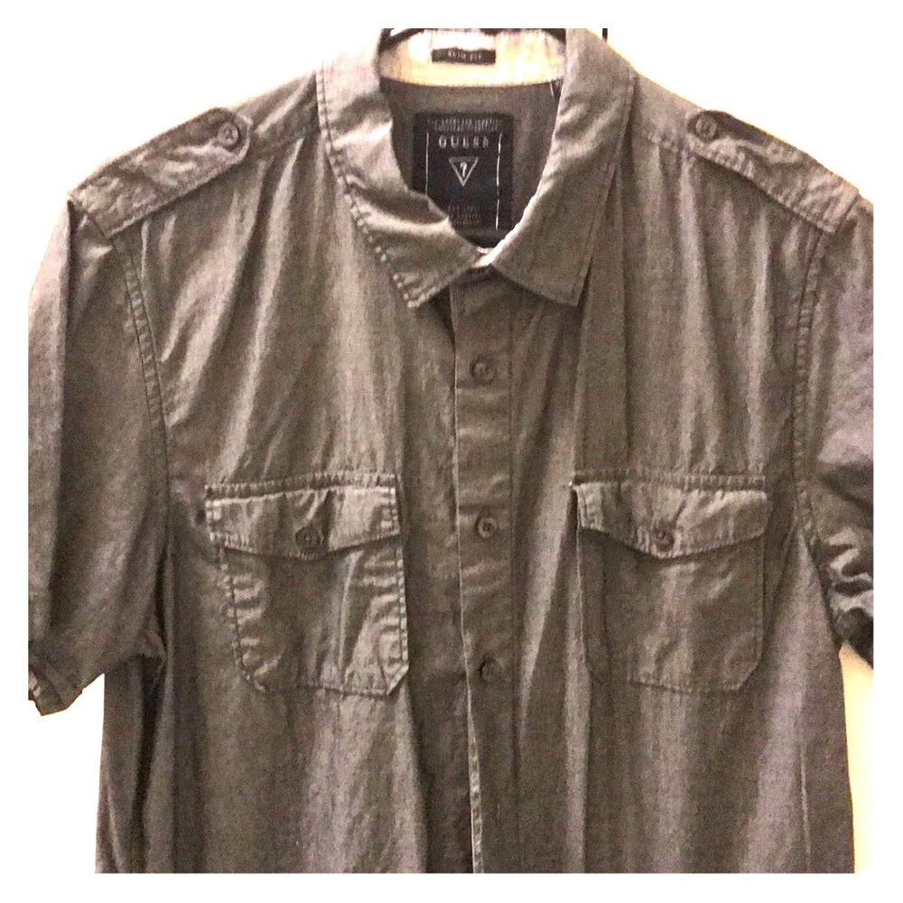 Guess short sleeve button-up shirt